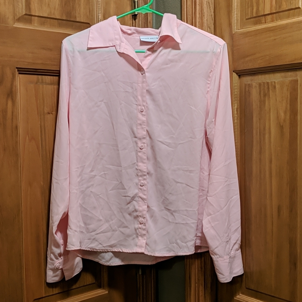 Jaclyn Smith 14 Pink Blouse Vintage. Save money by bundling items! - Picture 1 of 4